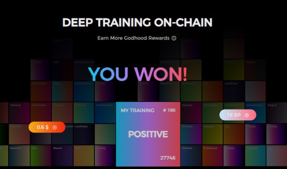 deep_gnoma's tweet photo. Won again today.
Got some $ & Soul
Thanks @aigaealabs
#GAEA #AI #DEEPTraining https://t.co/lQH3JSiDaI