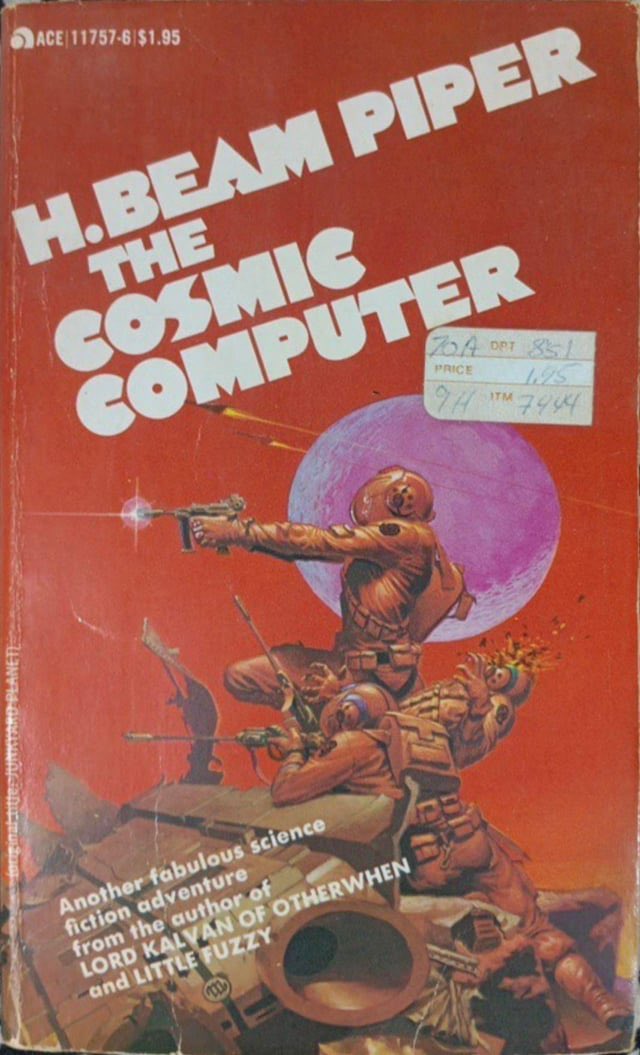 The Cosmic Computer, by H. Beam Piper. Cover art by Michael Whelan.
