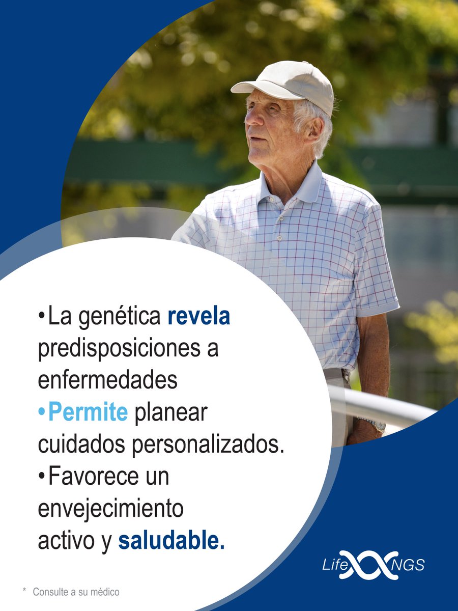 Lab_LifeNGS's tweet photo. Descubre más sobre envejecimiento saludable y genética.

#LifeNGS #EnvejecimientoSaludable #GenéticaYBienestar #PrevenciónLongeva https://t.co/5Dw4h4iYF4