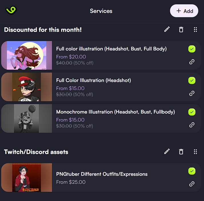 MarzoAlive's tweet photo. My vgen services have a 50% discount this month!
I'm just starting so I'm still learning how things work and what people like so feel free to leave a message with suggestions or your best wishes 💖

https://t.co/SF8zE3WXmY

#vgen #Commission #vgenopen #commissionsopen #vgencomms https://t.co/qnqPx34tdN