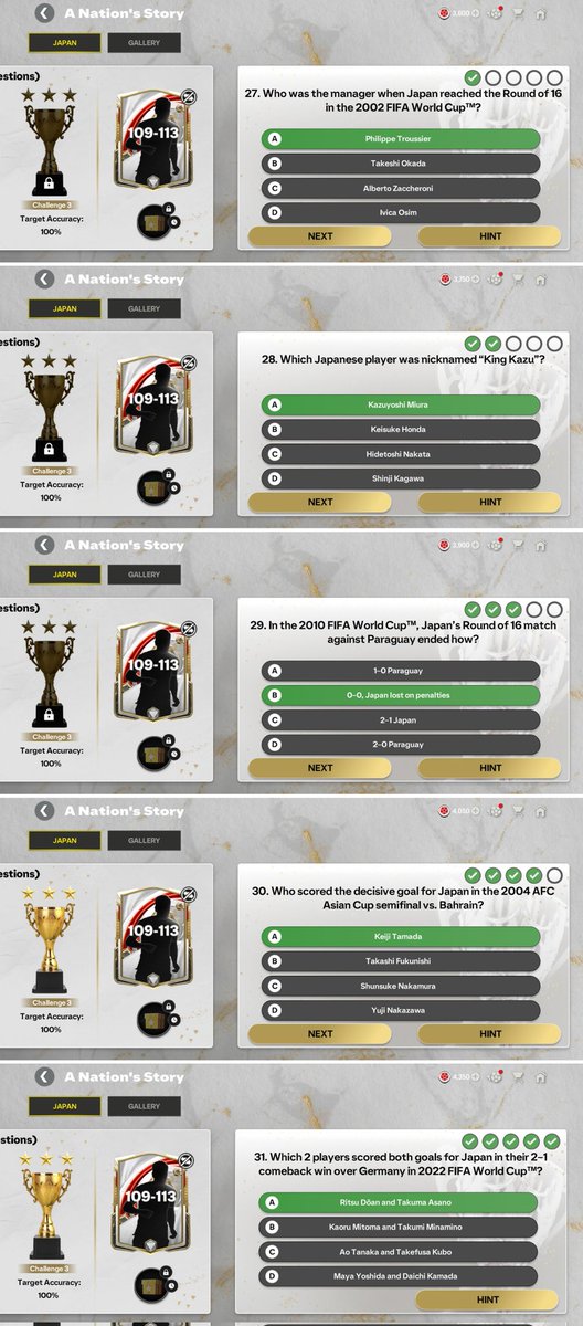 🇯🇵 A Nation’s Story - Challenge 2 (Level : Difficult) Trivia Answers ✨