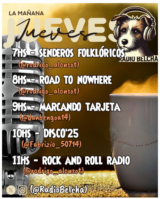 🟨🐞La mañana es con <a href="/rodrigo_alonsot/">Rodrigo Alonso</a>, <a href="/danbengoa14/">Daniel Bengoa</a>, <a href="/Fabrizio_50714/">Fabri210</a>