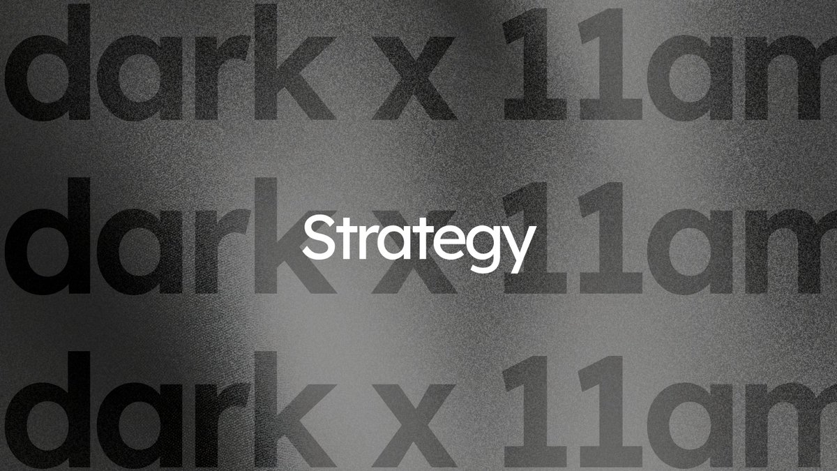 Dark is one of the world's first tokenized AI labs, experimenting under new capitalization structures that we see to be foundational for the next generation of internet-native companies.

We're honored to see <a href="/11AMdotclub/">11AM w/ Seed Club</a> acquire $DARK in the first $11AM Strategy basket.

More: