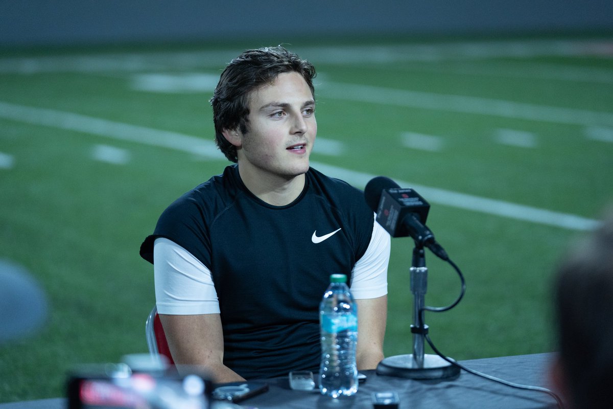 OhioStAthletics's tweet image. “When you are at Ohio State, you have to bring your A game every day. You can’t have a bad day at Ohio State. That&apos;s what Coach Day always says, so you have to be on your game at all times and everyone has to do their jobs. Every position knows that and we are focused on that…