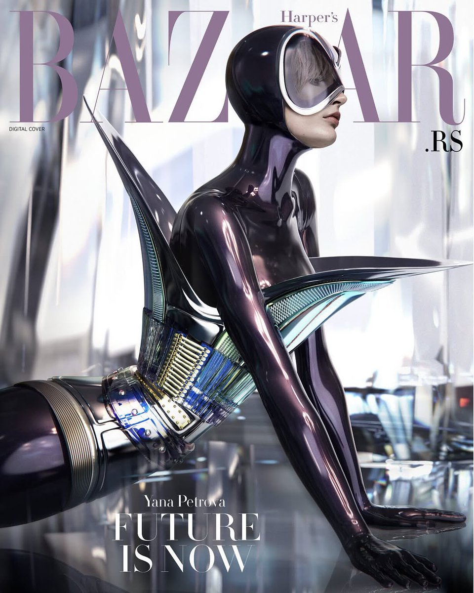 Yana Petrova for Harper’s Bazaar Serbia
by CG artist designer Daria Kocheneva