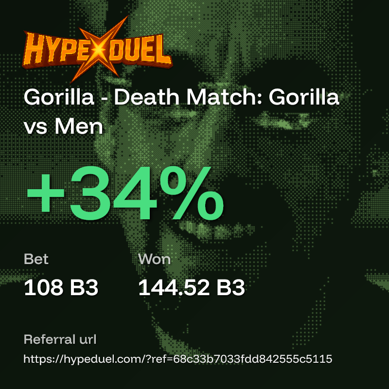 GGs <a href="/hypeduel/">HypeDuel</a>! 🙊🙈🙉
hypeduel.com/?referralCode=…