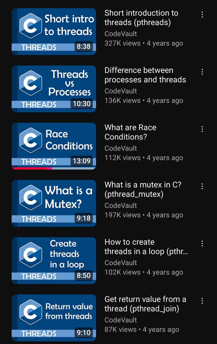 vivekgalatage's tweet image. This is a good resource on Unix threads

youtube.com/playlist?list=…