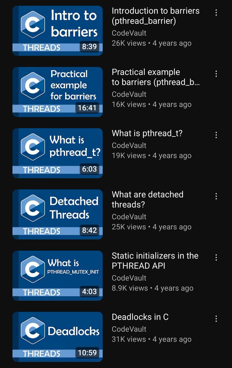 vivekgalatage's tweet image. This is a good resource on Unix threads

youtube.com/playlist?list=…