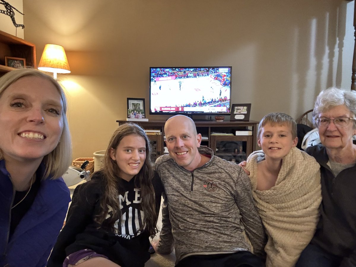 Can’t think of a better way to honor my dad on his first birthday since he passed than getting together with my mom to watch the #iubb season opener.