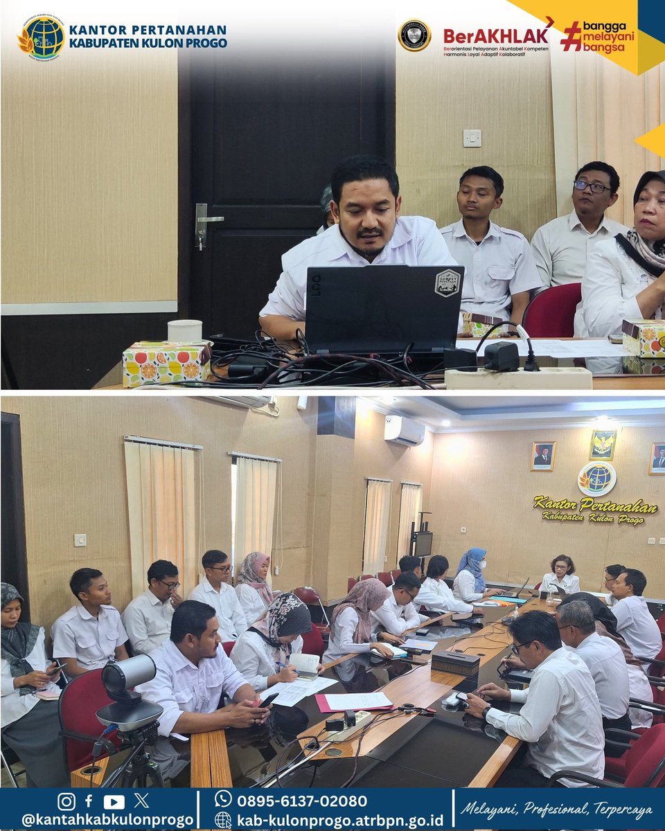 atr_bpnkprogo's tweet image. Halo #SobatATRBPNKulonProgo,

Sebagai bentuk komitmen dalam pelaksanaan Program Pendaftaran Sistematik Lengkap (PTSL) Tahun 2026, Kantor Pertanahan Kabupaten Kulon Progo melaksanakan rapat koordinasi bersama 6 Kalurahan yang menjadi lokasi kegiatan PTSL 

#KantahKulonProgo