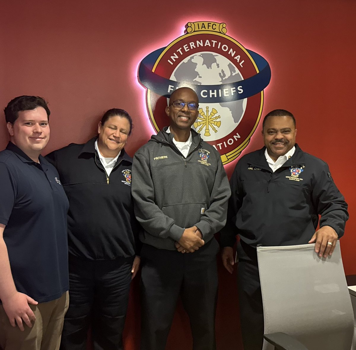 We appreciate the legislative acumen provided <a href="/IAFC/">IAFC</a> - International Association of Fire Chiefs to <a href="/mcfrs/">MontgomeryCo(MD)Fire</a> Your knowledge, collaboration &amp; support for the membership are invaluable. <a href="/MCFRSFireChief/">Corey Smedley</a> Corey Smedley &amp; <a href="/mcfrs/">MontgomeryCo(MD)Fire</a> staff visited IAFC  HQ this week for some legislative insight