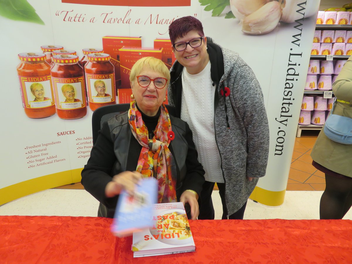 I still can't believe that I met chef, <a href="/LidiaBastianich/">Lidia Bastianich</a> tonight at <a href="/Fortinos/">Fortinos</a> Mall Road location.  She was so nice!!! I wish my Mom was still alive to have been able to meet her cooking idol.  Mom, I told Lidia all about you and how you idolized her.