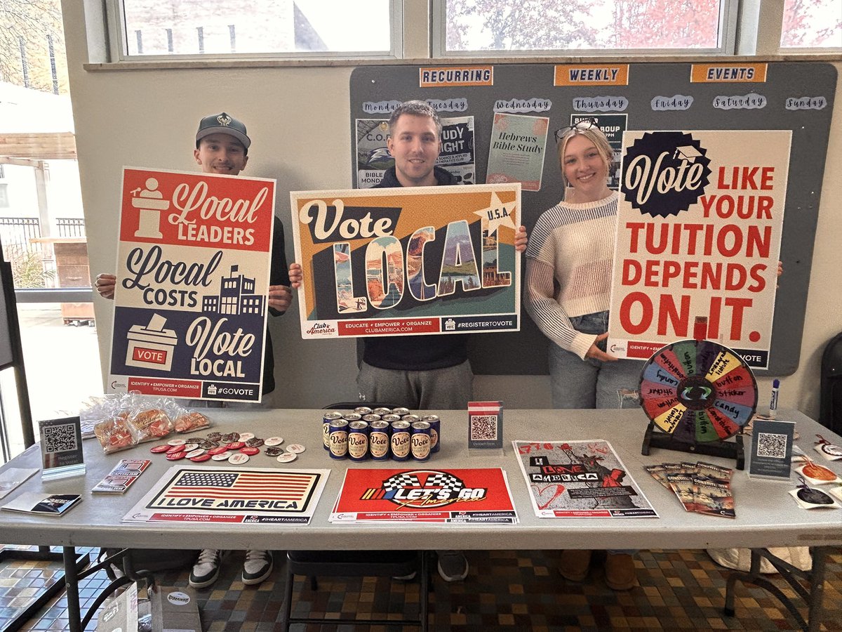 Great News: Yesterday, the Turning Point USA Chapter that my board and I started at Concordia University-Wisconsin was able to have our very first tabling event! These tabling events are where we are able to have conversations on a variety of topics that affect students, just