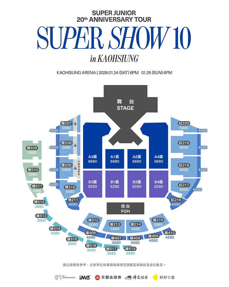SUPER JUNIOR Super Show 10 高雄 入場特典 6点セット SUPER JUNIOR 20th Anniversary TOUR <SUPER SHOW 10> in KAOHSIUNG