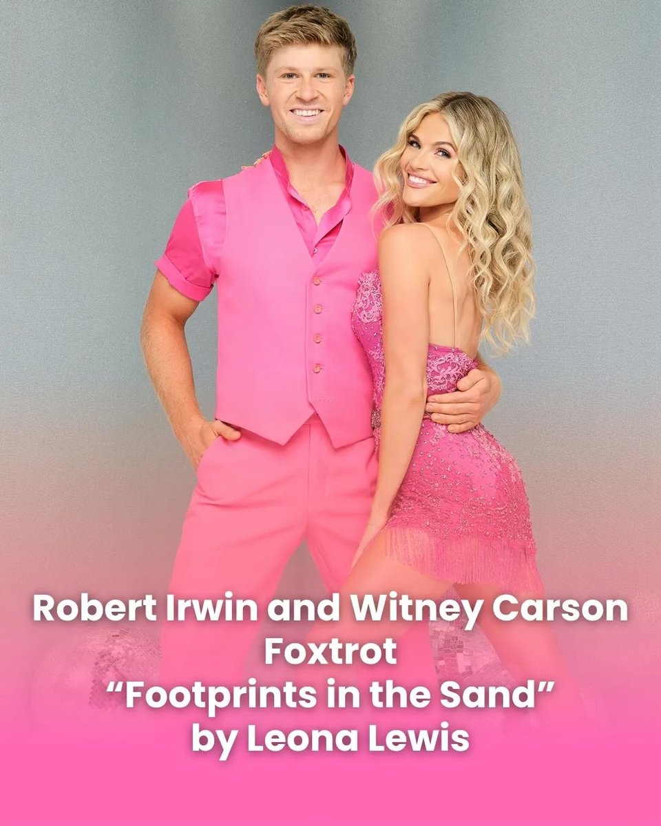 CaitlinFessler's tweet photo. Robert is dancing to the same song Bindi danced to. I will not be okay #DWTS https://t.co/P3a0N0qQnR