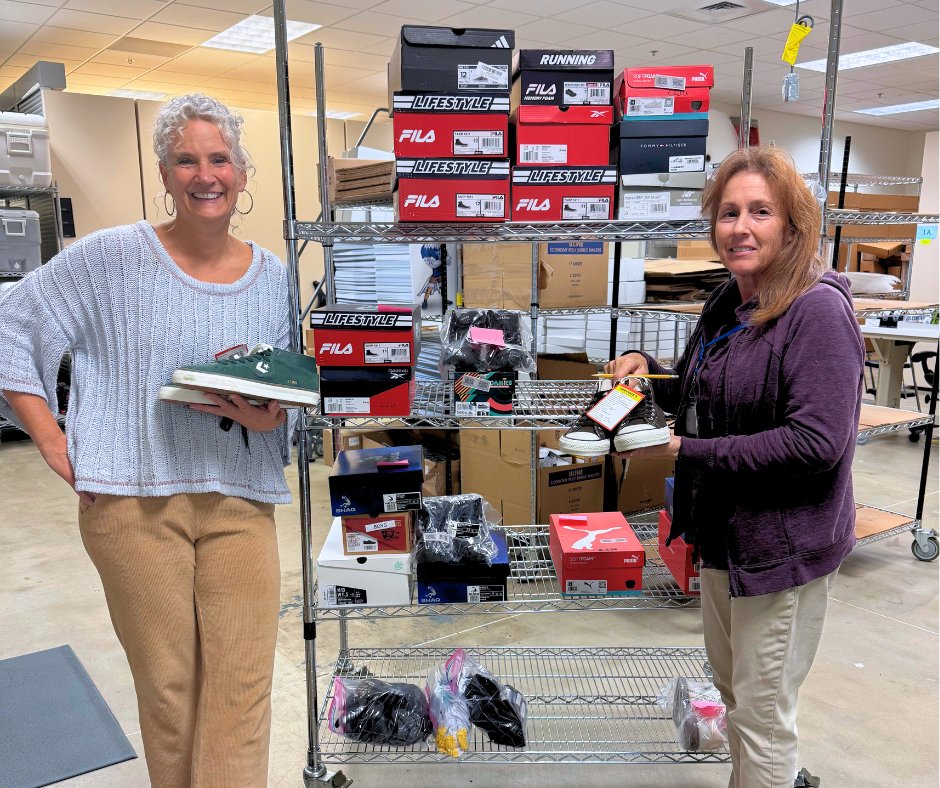21CyberSchool's tweet photo. We’re honored to partner with @CCIU_24 and @Soles4Souls to provide shoes &amp; socks to 21CCCS students facing housing instability. Every step they take matters. Thank you to everyone making this possible. 💙👟 #EquityInEducation https://t.co/WsSn4VLcqH