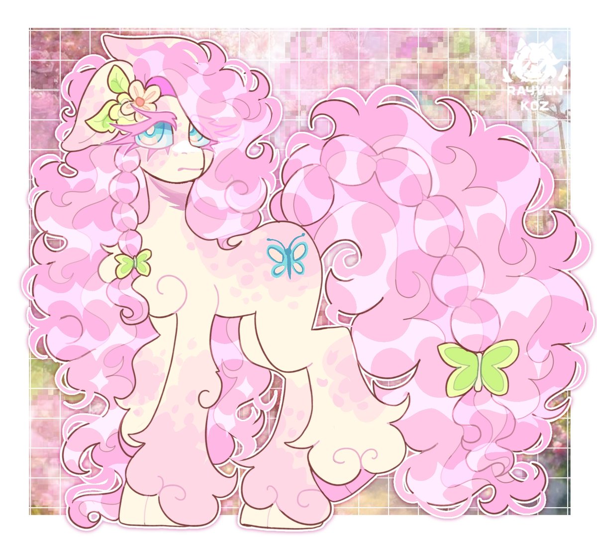 rayvenkoz's tweet image. fluttershy redesign! 🦋 

#mlp #mlpart #pony