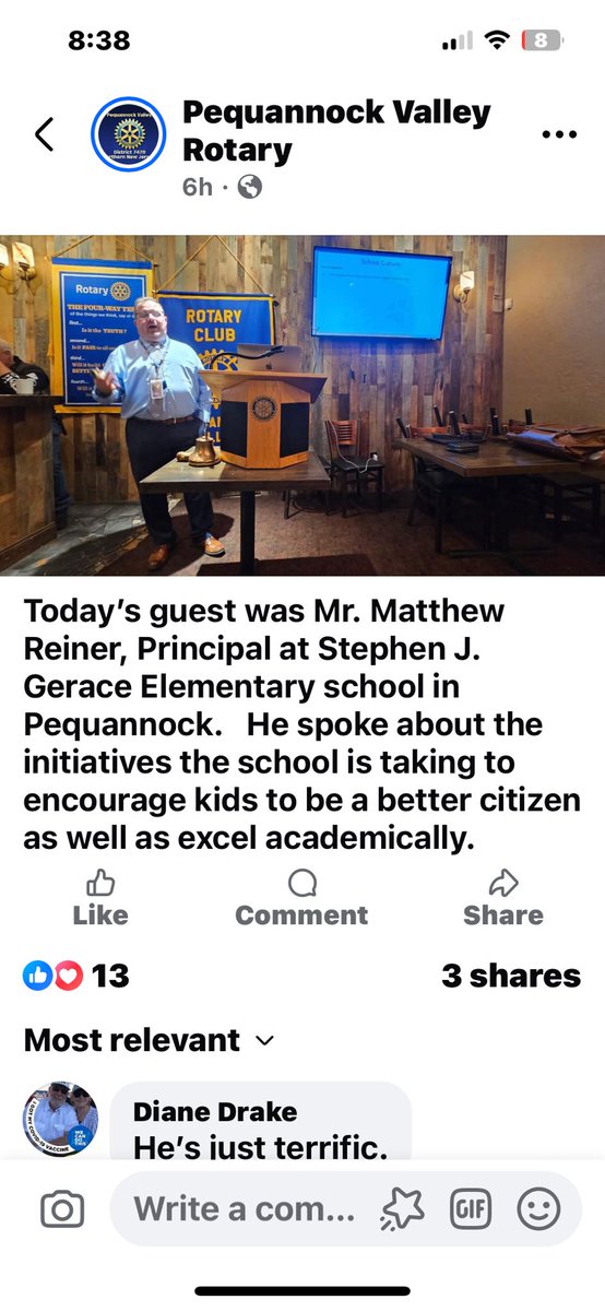 It was an honor to present at the Rotary Luncheon today. I was able to share about how SJG lives our vision and mission through service and thriving academically. The Rotary is always a huge supporter of our school. Thank you Pequannock Rotary for the opportunity!