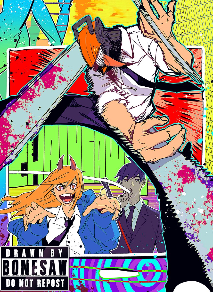 デンジ ,早川アキ ,パワー(チェンソーマン) 「old csm drawings i did