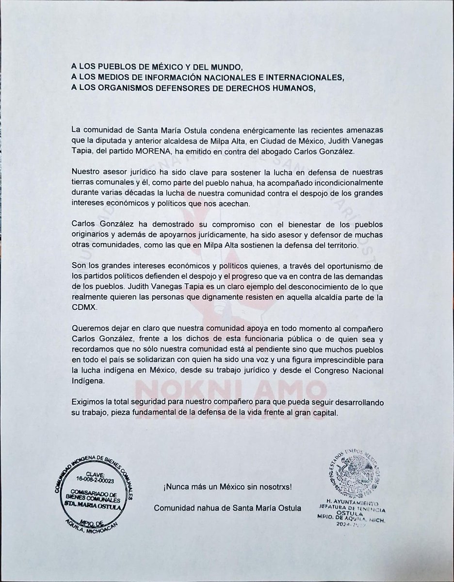 Comunicación Ostula tweet media