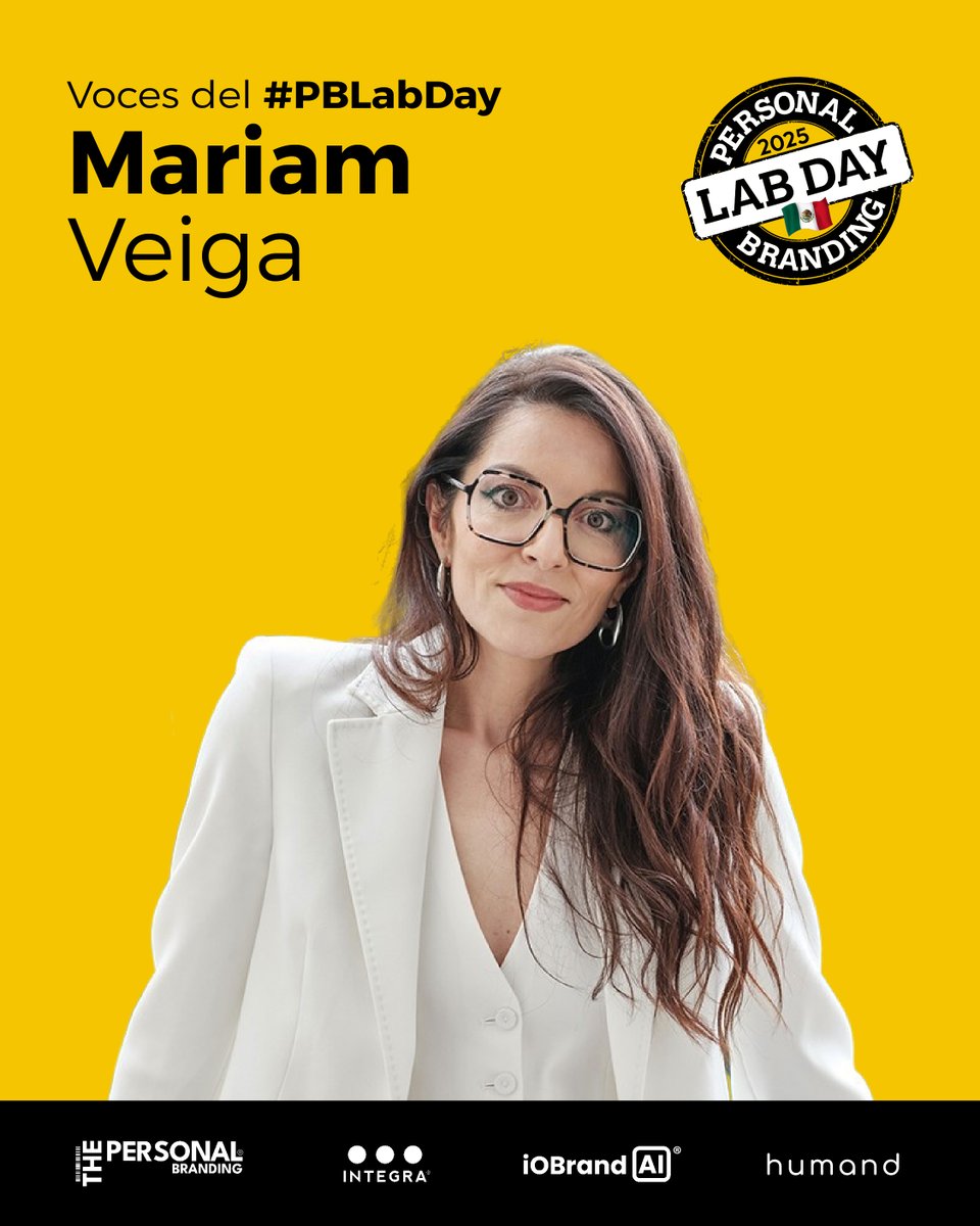 💡 “No se trata de publicar más, sino de generar mejor percepción.”
Mariam Veiga nos recuerda que cada palabra y experiencia construyen el valor de tu marca.

#VocesdelPersonalBranding en #PBLabDay2025.  Disponible en  🟣Humand 👇 &amp; 🔴YouTube tally.so/r/mekeGk