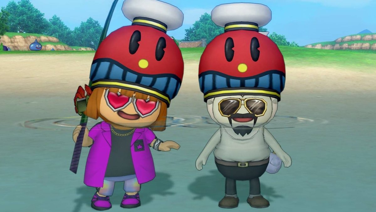 ドラクエXオンライン
～  #おはポス ～
 #ドラクエ10 ･  #プクリポ ･  #おっとっと を愛する皆様
 #おはこんにゃくちくわパン
①釣る前からラバちゃんにとと丸を見せつけられた
②魚交換に行ったら山ちゃんと
③ひっさしぶりにポコちゃんと恒例の顔面挨拶
④やおちゃんは最後まで付き合ってくれたよ