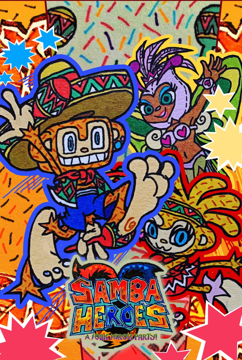 duda_wilson's tweet image. @sambadeamigoPro @strawbelemonade @SEGA Let’s Shake this Party! 🎊 🪇 
#SambaDeAmigo #Amigo #Linda #Amiga #SonicHeroes #Pose #Posterart