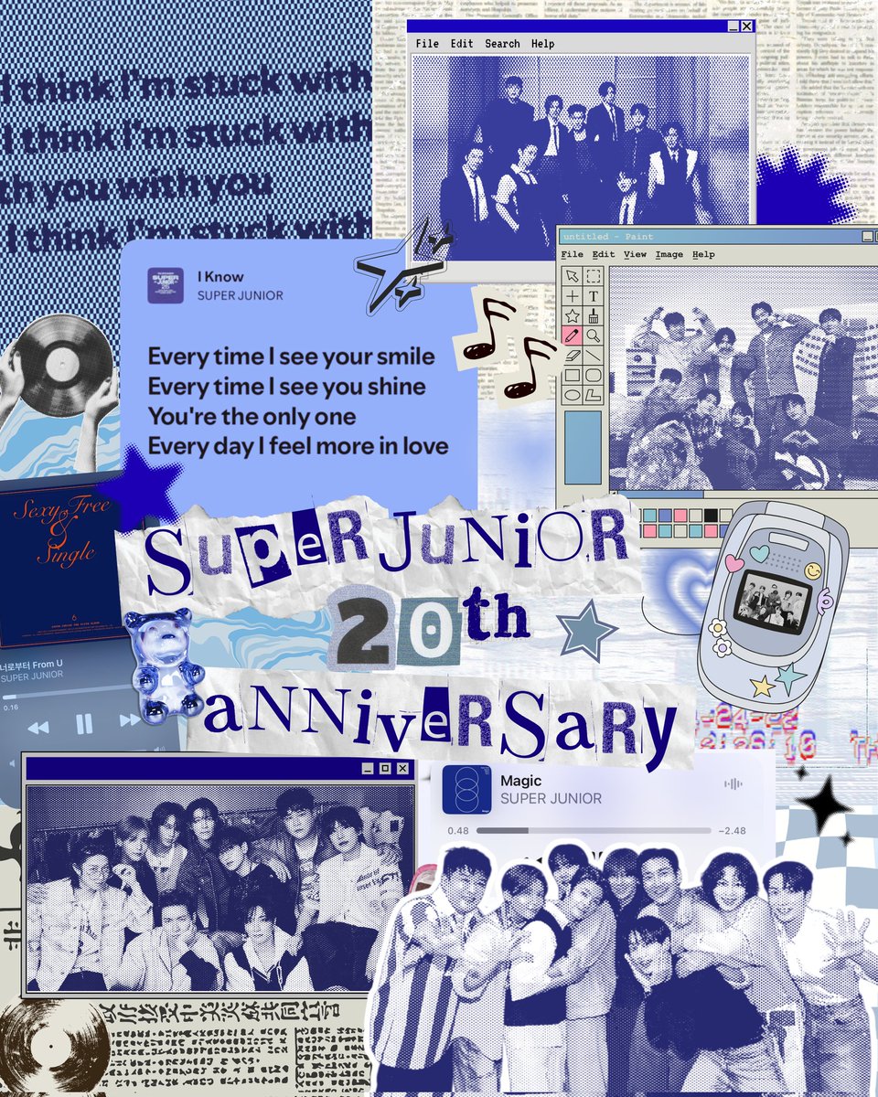 sujustation's tweet photo. MORE DECADES WITH SUPER JUNIOR
it's not just a tagline. It's a hope.

Today, November 6, marks 2 decades of Super Junior formed. Started as project rotational group, they may didn't think they will last this long. Through the ups and downs, so many laughs and tears, gaining and losing, achieving and failing. 

There may be thousand reasons to giving up. But they choose to stay and reaching this milestone with us, their Ever Lasting Friends. 

As they stated at More Days With You lyrics,
이 길 끝에서 대답해 줘 더 가볼까
Answer me at the end of this road, shall we go further?

The answer is we already reached this far, let's continue to walk on this flowery path until the end of the time. As long as ELFs here to support Super Junior, sure they will never going anywhere.

Happy 20th anniversary Super Junior. Twenty years to eternity with Super Junior & E.L.F💙

#20toEternitySuperJunior
#슈퍼주니어_더라스트맨_스탠딩