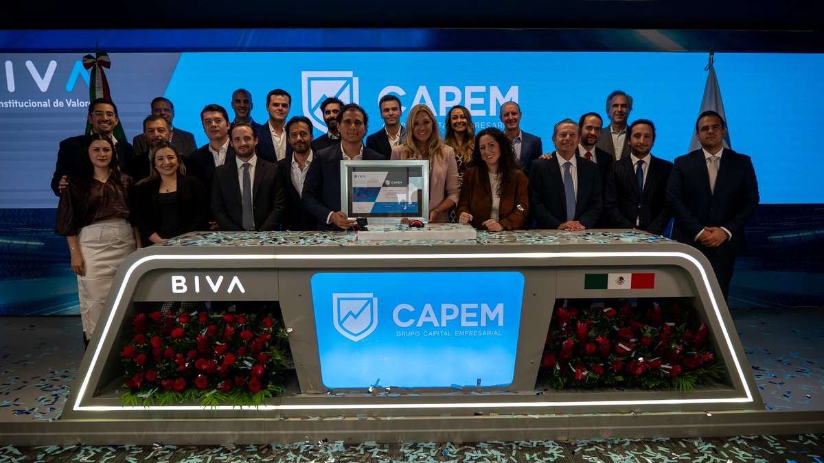 DNFMexico's tweet photo. La Sofom CAPEM es la primera que de manera individual coloca un bono sustentable en el mercado bursátil y lo hace en BIVA.
https://t.co/xJi5KBAItZ
@BIVAMX https://t.co/BqwDi3dgUN