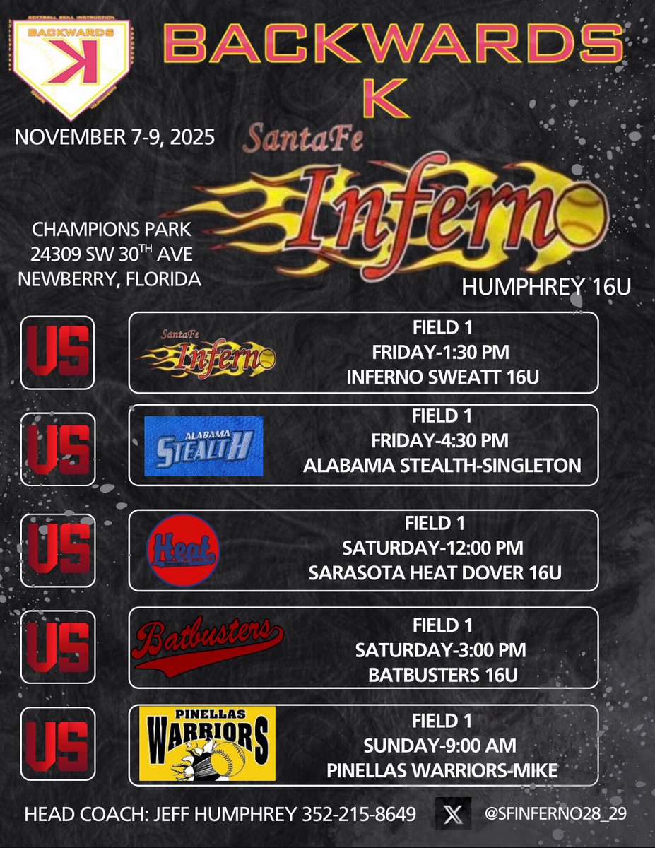 Back at it this weekend!!🔥🔥<a href="/SouthAlabamaSB/">South Alabama Softball 🥎</a> <a href="/kellyhorne31/">Kelly Horne</a> <a href="/StinaMcC7/">Kristina McCain</a> <a href="/BclarkUSA/">Becky Clark</a> <a href="/FSU_Softball/">Florida State Softball 🥎</a> <a href="/TCam_FSUSB/">Troy Cameron</a> <a href="/FSU_CoachWilson/">Travis Wilson</a> <a href="/UAB_SB/">UAB Softball</a> <a href="/tsmartt14/">Taylor Smartt</a> <a href="/AuburnSoftball/">Auburn Softball</a> <a href="/LSUsoftball/">LSU Softball</a> <a href="/BethTorina/">Beth Torina</a> <a href="/LibertySB/">Liberty Softball</a> <a href="/UCF_Softball/">UCF Softball</a> <a href="/FeNowling/">Santa Fe Inferno-Nowling</a> <a href="/SFInferno28_29/">Santa Fe Inferno Humphrey</a>