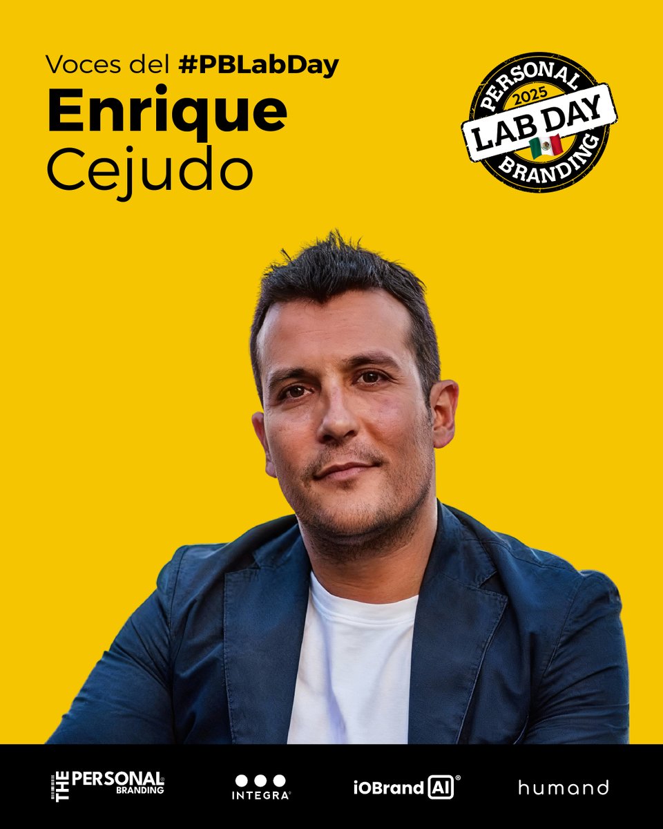 “Lo que te hace diferente no es lo que haces… sino cómo lo haces.”
<a href="/EnriOrienta/">Enrique Cejudo Romero</a>  nos recuerda que la autenticidad es tu mayor ventaja: tu estilo no se copia, se siente.
#VocesdelPersonalBranding en #PBLabDay2025
Disponible en 🟣Humand👇🏻 &amp; 🔜🔴YouTube
 tally.so/r/mekeGk