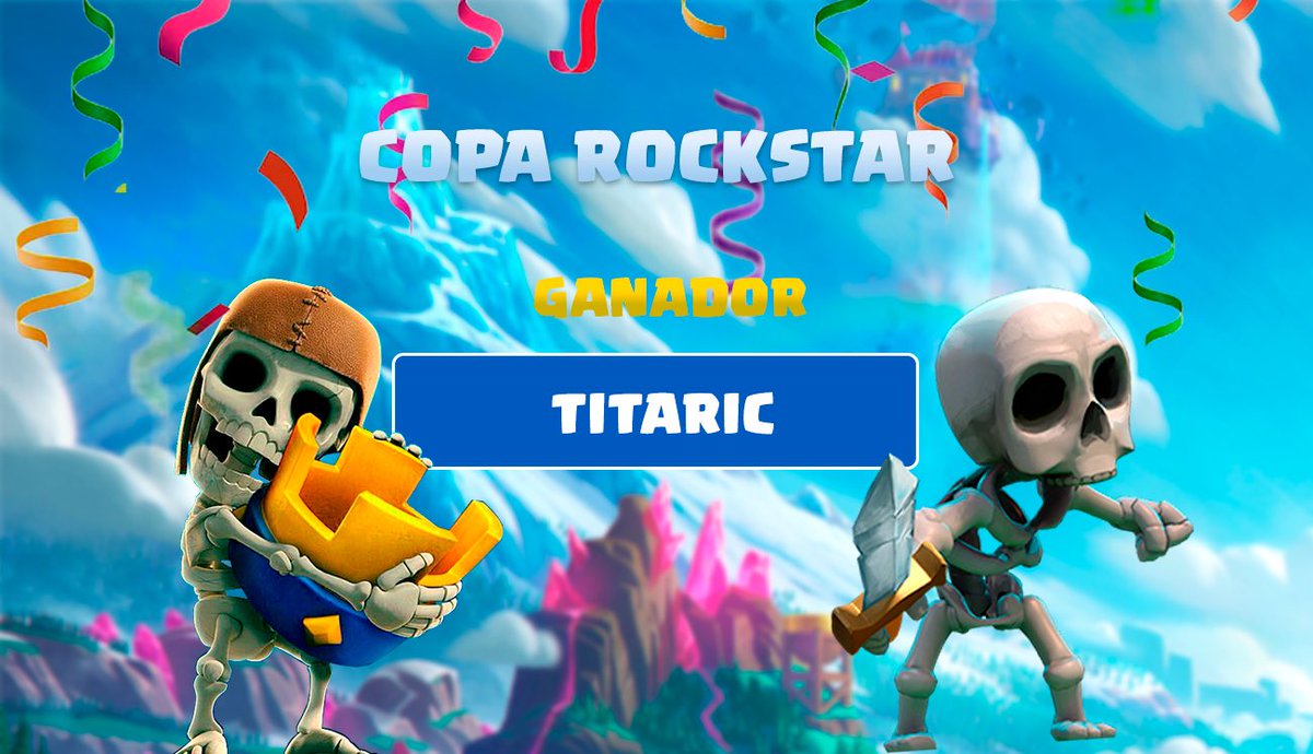 Salió todo cool en nuestro primer evento de Clash Royale la copa Rockstar 🏆🥳

Muchas gracias a todos por estar y apoyarnos ❤️‍🩹✨

Gracias a <a href="/davsdab/">Davs</a> por tanto 💙