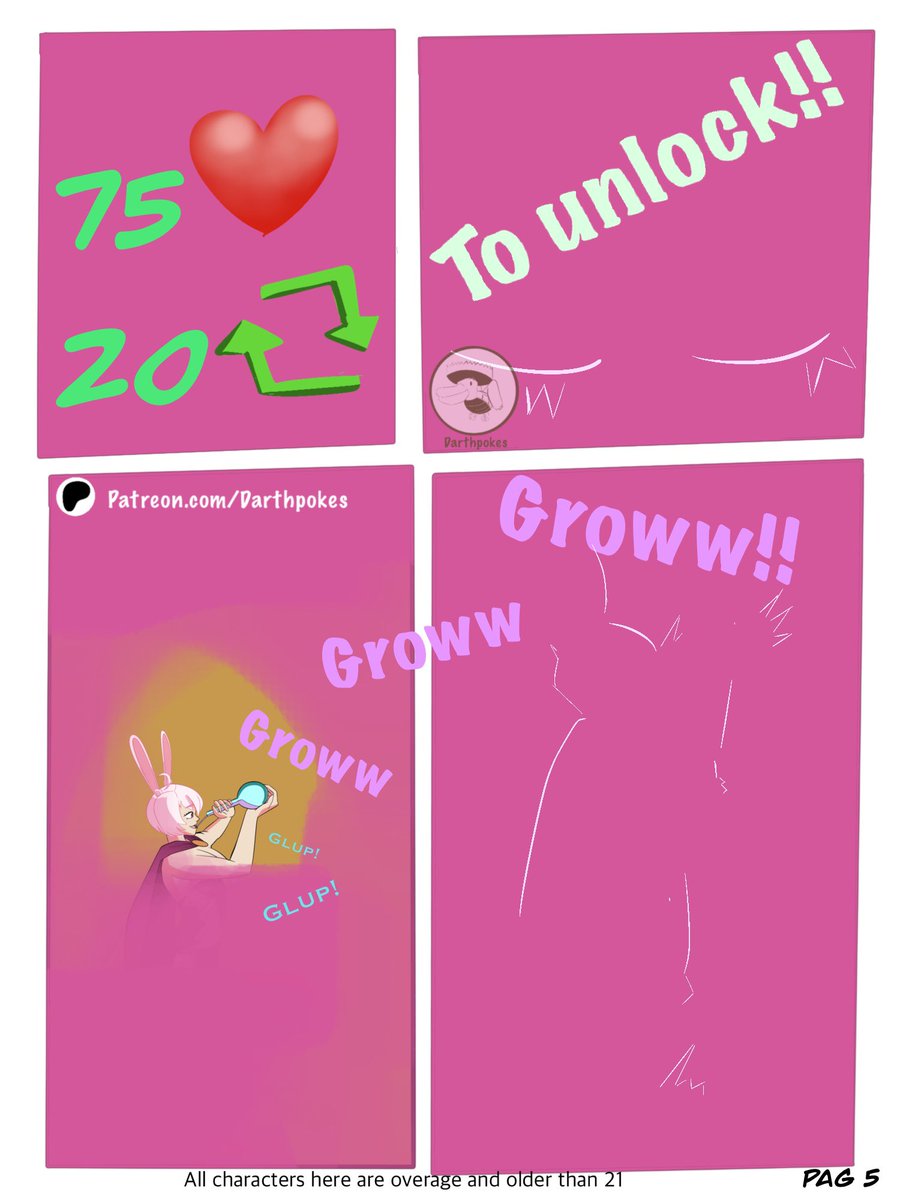 milky x candy potions 
page 5 

if we reach to the goal i ll show the rest 🥴🥴