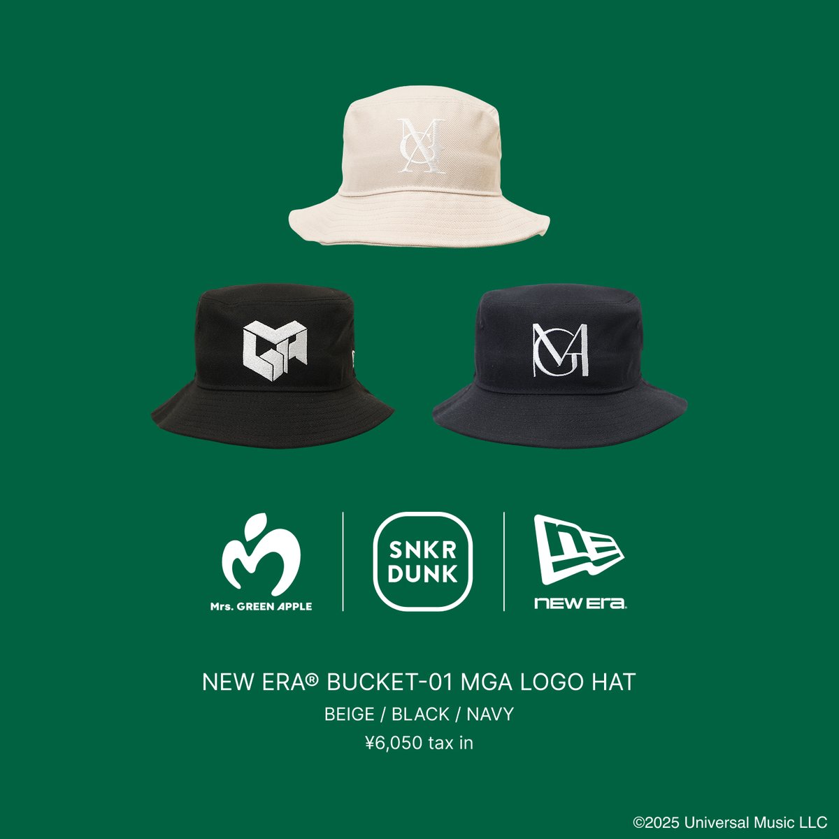 スニダン　Mrs. GREEN APPLE NEW ERA MGAロゴキャップ 🍏Mrs. GREEN APPLE × SNKRDUNK🍏 メジャーデビュー10周年を記念して