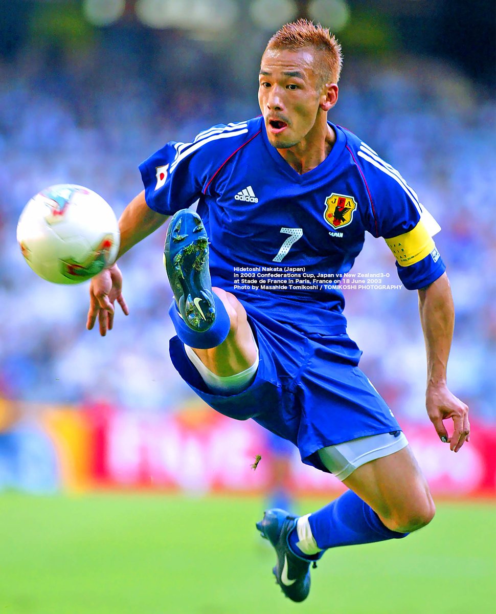 Hidetoshi Nakata(Japan) Ball 2003Confederation Cup, Japan vs New