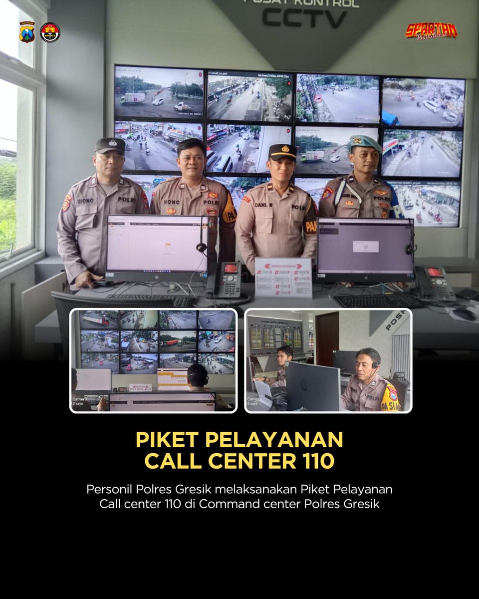 HumasGresik's tweet image. Petugas Layanan 110 menerima aduan dan masyarakat  dan tindak lanjut aduan dari masyarakat melalui Polisi 110 Polres Gresik 

.
.
.

#polresgresik #poldajatim #polresgresikkabupaten #infogresik #gresikupdate #kapolresgresik #police #polisi #polri #polisilalulintas #jawatimur