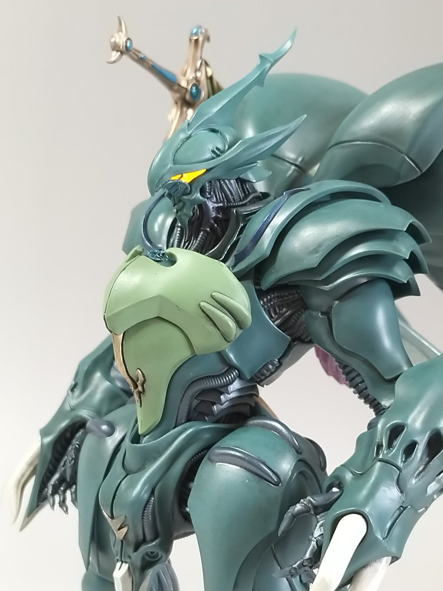 hidekai303's tweet image. ヴェルビン完成！
いや〜ヴェルビンの模型を作りたいという長年の夢が叶いました!
#プラモデル 
#ダンバイン