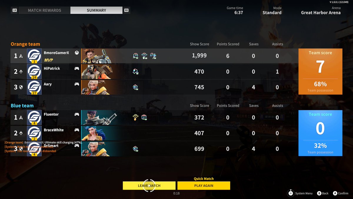 TheBmoreGamer's tweet image. Played my first match of #Superball and won. 

The game is ok. 

#Xbox #XboxShare #XboxGamePass