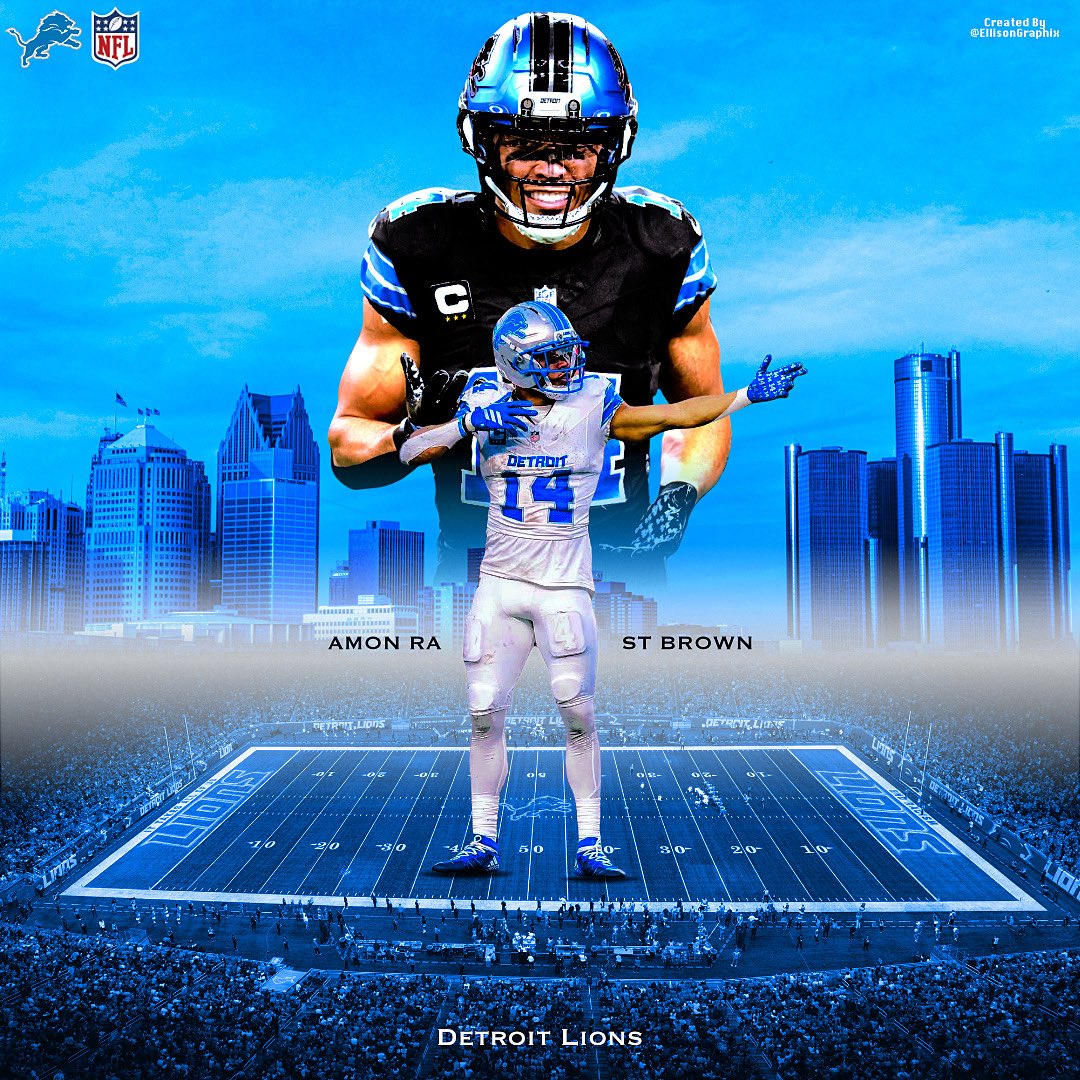 ellisongraphix's tweet photo. Amon Ra graphic 🔥 @amonra_stbrown @Lions #lions #nfl https://t.co/Ue7AInTmBK