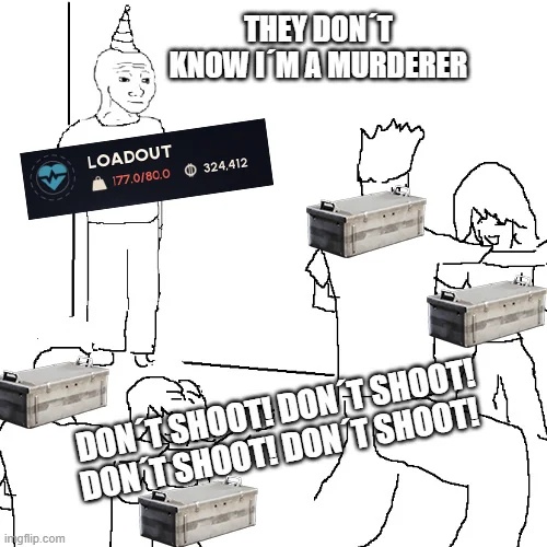 Overloaded and begging don’t shoot after wiping half the lobby.

#ArcRaiders