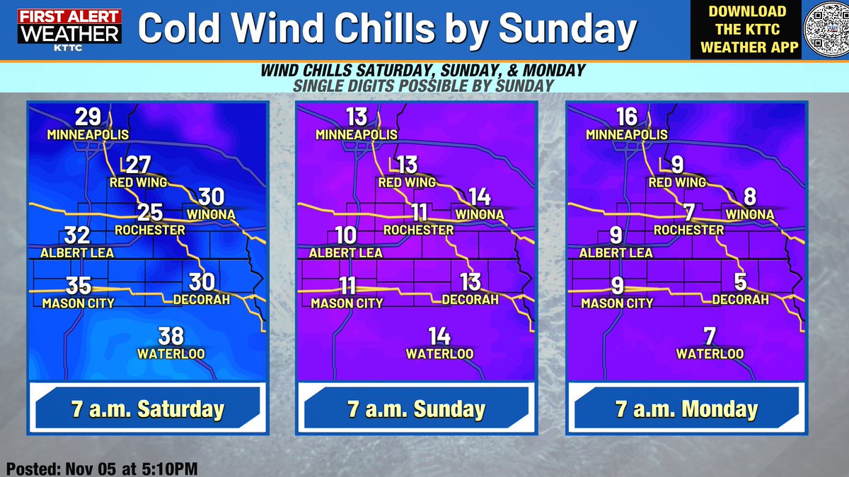 Our next weather-maker will bring wintry weather to the area on Saturday and cold temps Sunday &amp; Monday.