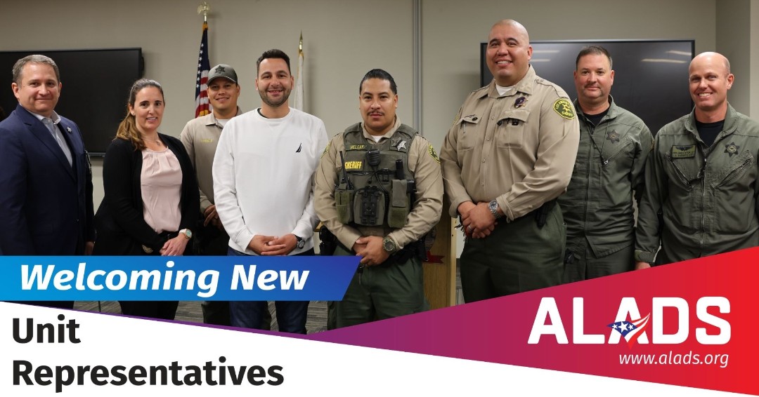 aladsonline's tweet image. Join us in welcoming DAI Esquivel, Deputies Garnica, Kanemoto, Kasabyan, Melgar, Strickley, and Deputy as our newest Unit Reps.! We look forward to working together to support your units and keep the lines of communication strong.