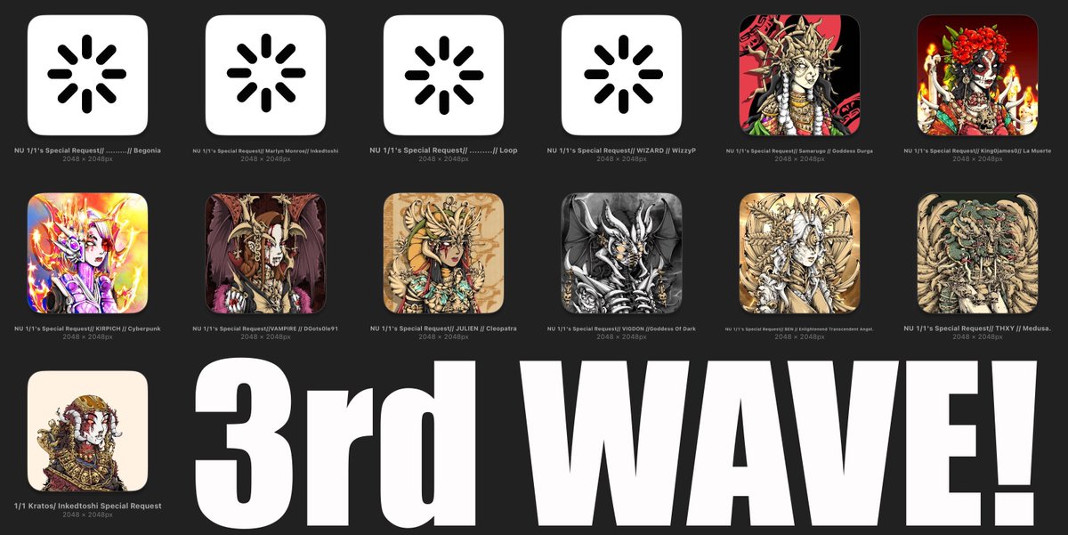 3rd wave of 1:1s are loading. 🎨

We have a special gift for you. 

Stay tuned. 

NuVember 🌎 Order