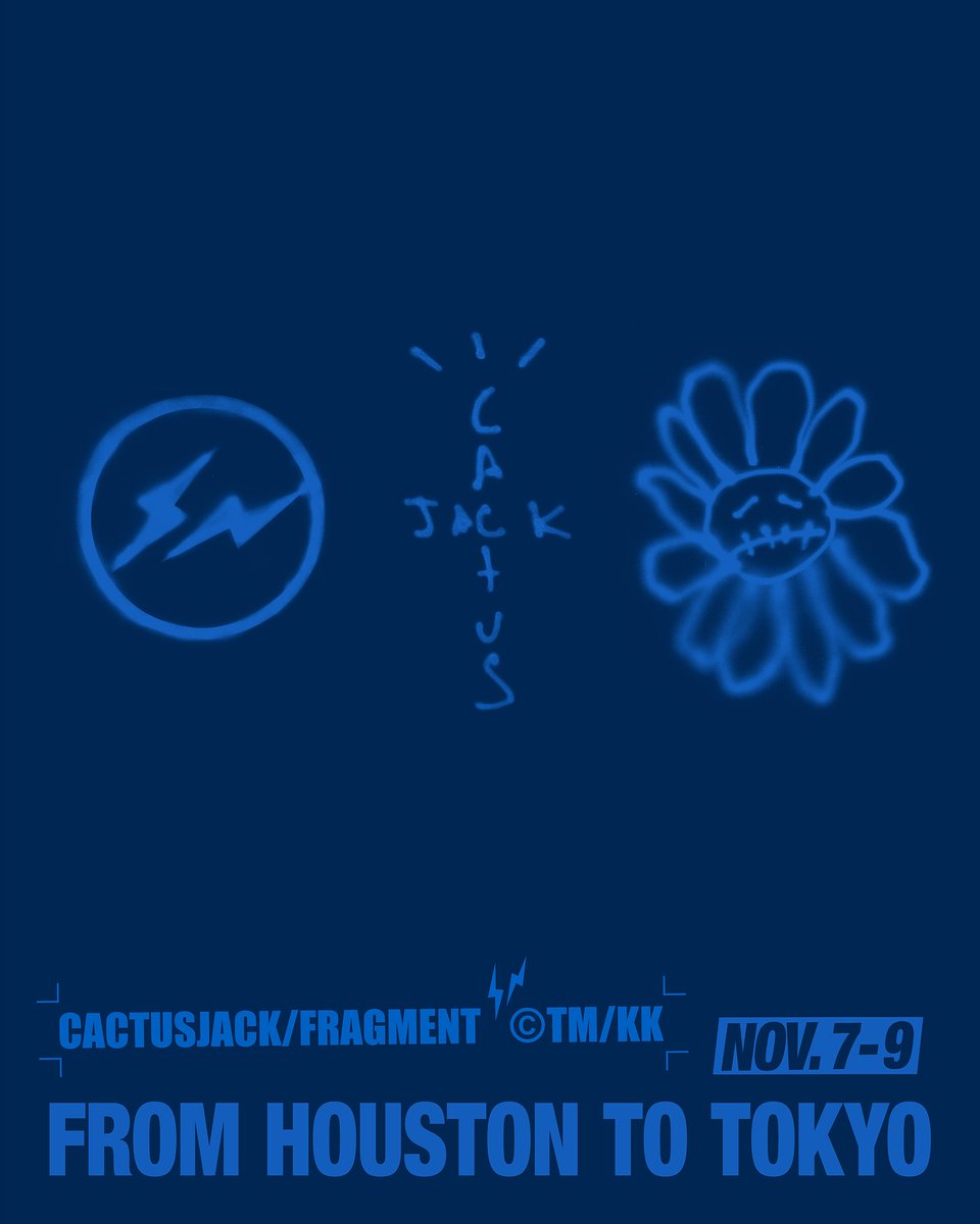 Travis Scott × fragment design × 村上隆 “CACTUS JACK TOKYO POP UP