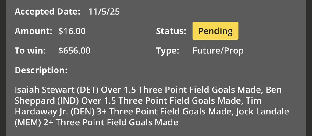 $100 giveaway if Tim Hardaway hits 3 threes

Must be following and like + retweet