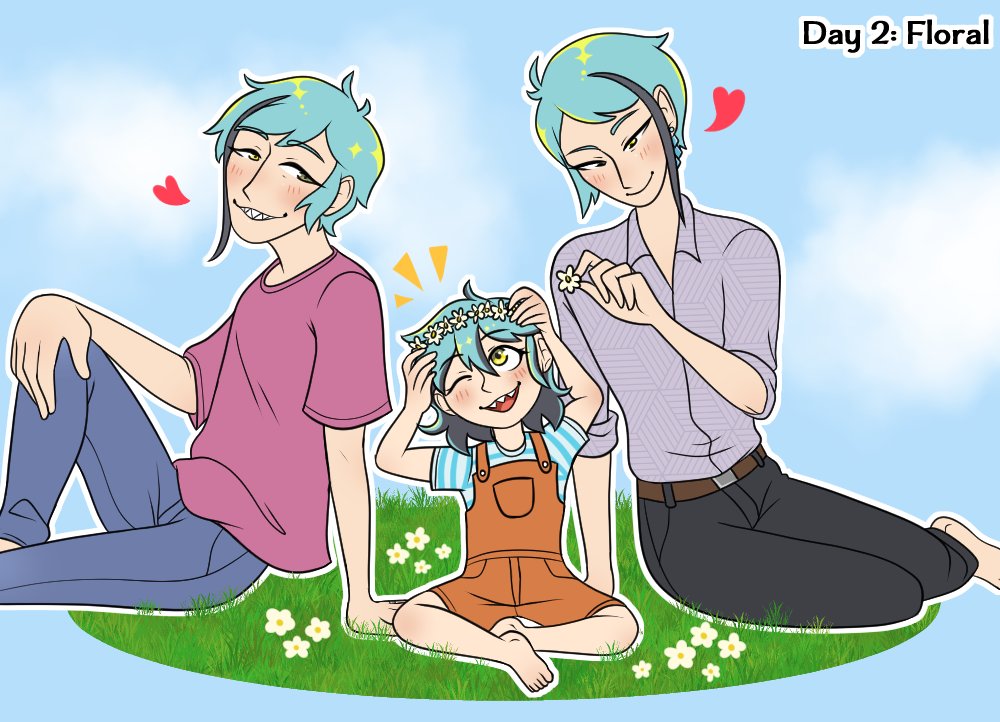 BuffRaiku's tweet photo. #StealTheHeart2025 Day 2: Floral, ft my tweel fankid Cerulean or "Ceri" ❤️❤️
#leechcest #tweelcest #twst https://t.co/VynTthBiz1