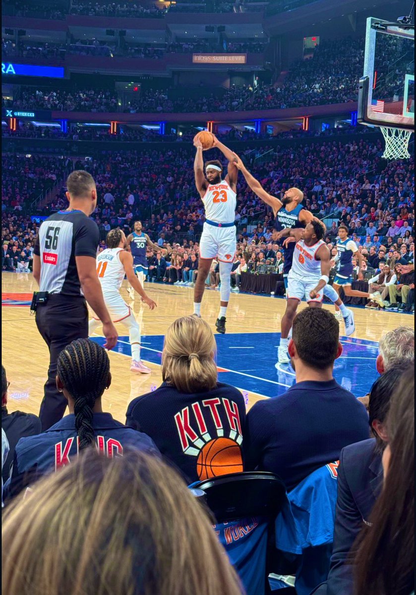 #KithNight Mitch doing his thing! #Knicks #NewYorkForever