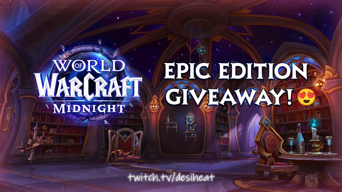 yo, comin at you with a Midnight Giveaway!

this GLOBAL EPIC KEY comes with BETA ACCESS that starts Tuesday Nov 11th! 🏡 #WoW_Partner 

to enter:
🟢 like post 
🟡 repost
💬 comment with BETA