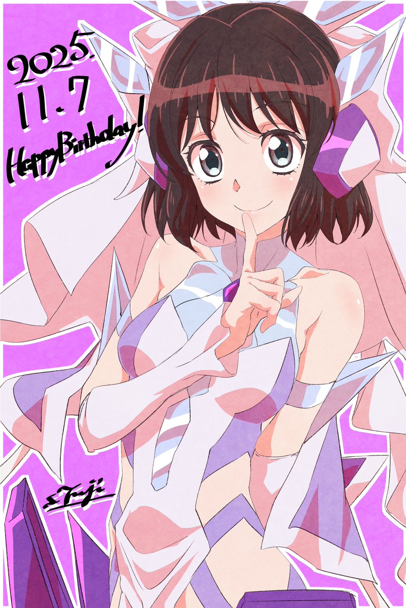 /／
 藤本さとる画集
 『戦姫絶唱シンフォギア』アートワークス
 📣応援イラスト公開📣
\＼
 
画集の発売を記念して
藤本さとるより、描きおろしの応援イラストが届きました♪
 
今回のイラストは本日お誕生日の小日向未来🎂
皆で誕生日をお祝いしましょう🎉
 
『戦姫絶唱シンフォギア』アートワークス