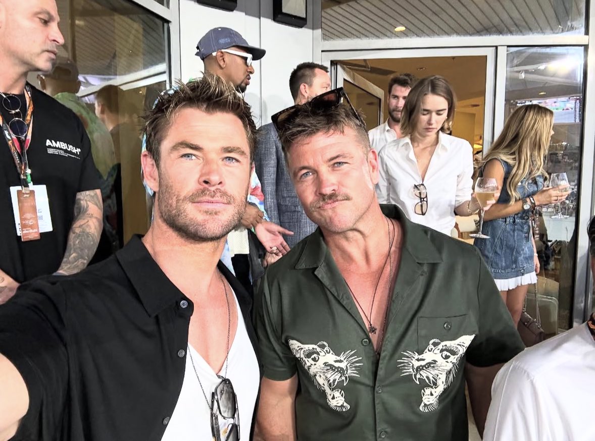 Chris Hemsworth shares new photos with older brother Luke in celebration of his birthday.